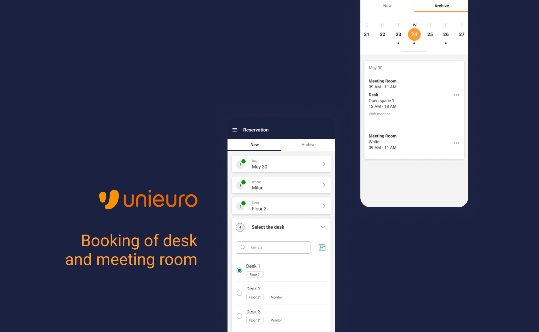 Unieuro app to book spaces