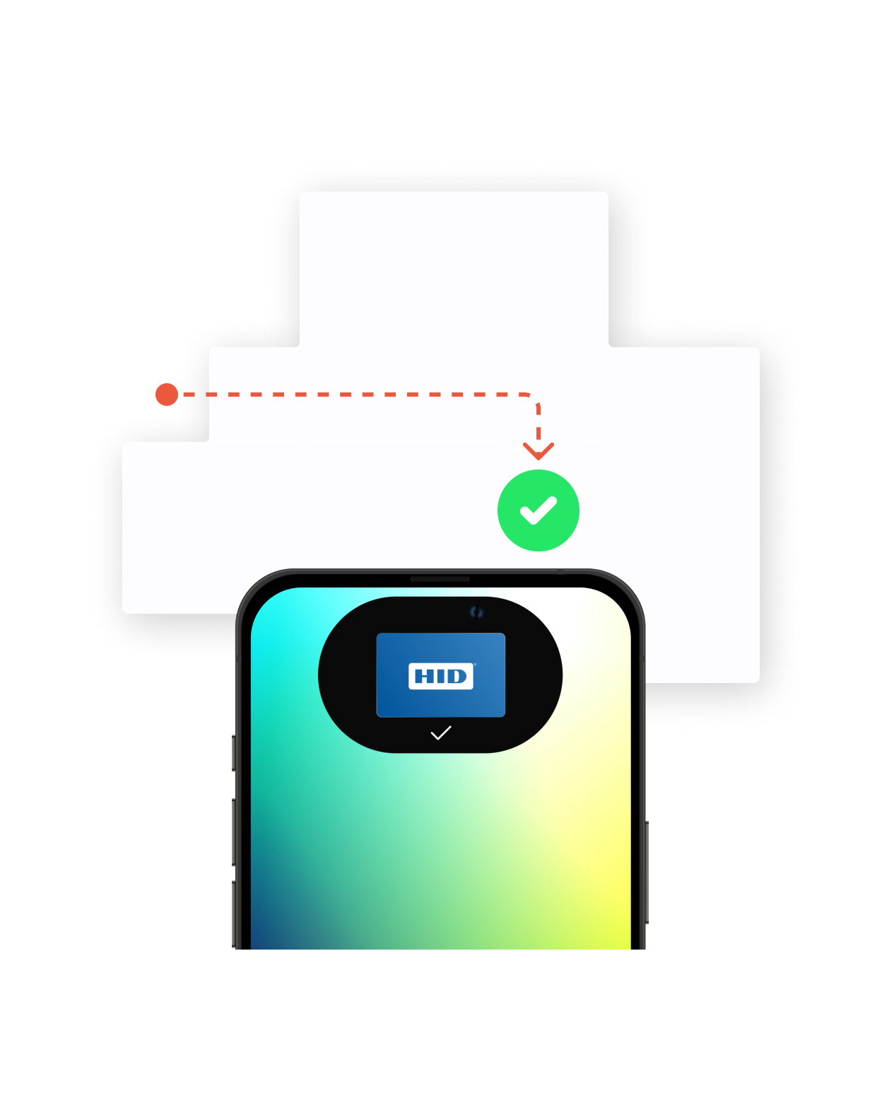 HID reader software iot for badge